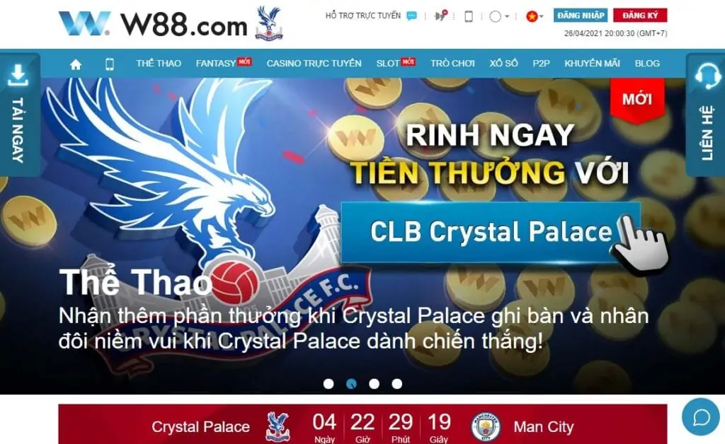 Truy cập vào nhà cái W88