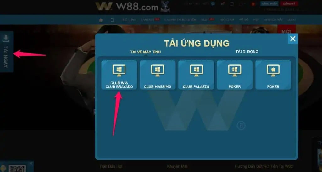 Nhấp tải ngay để tải w88