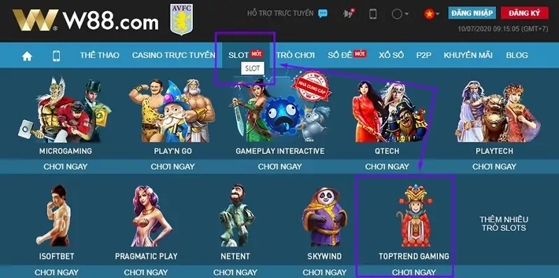 W88 hợp tác với TopTrend Gaming đem tới tổ hợp game 