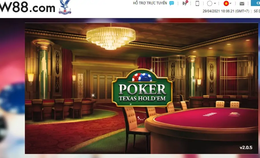 Chọn trò chơi Texas Hold’Em