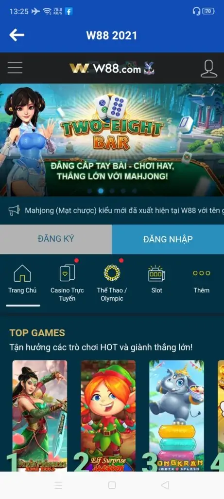  Tạo tài khoản cá cược trên w88 mobile