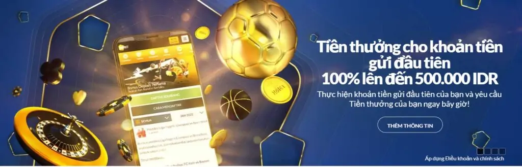 188BET Thưởng 100% tiền gửi