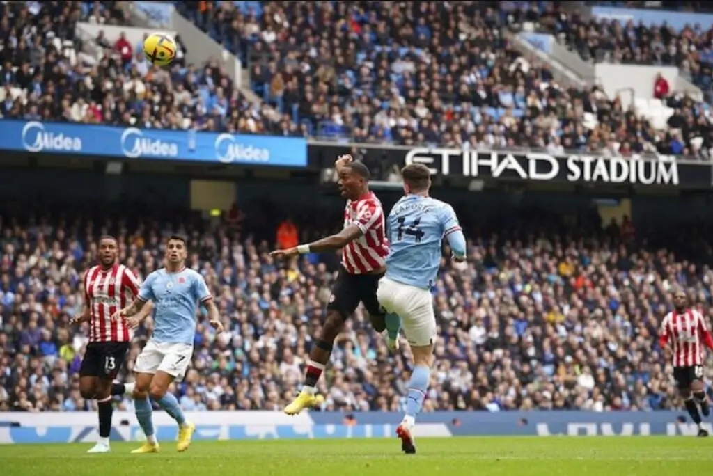 Trận đấu giữa Manchester City vs Brentford Premier League 2022/2023