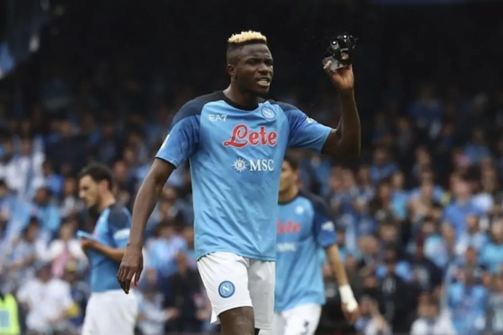 Tiền đạo Victor Osimhen của Napoli.