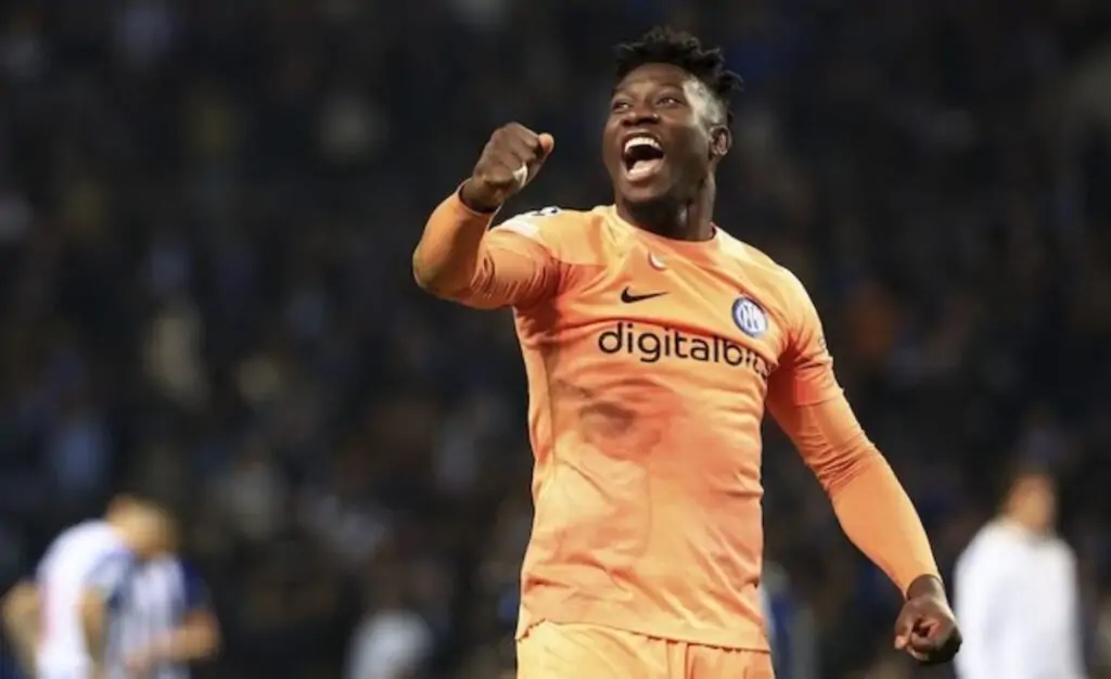 Thủ môn Andre Onana của Inter Milan