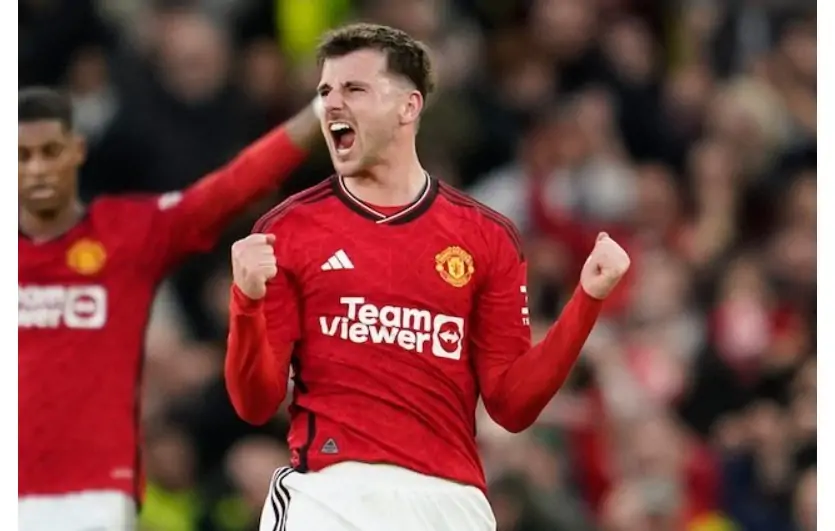 Mason Mount trong trận đấu Manchester United vs Liverpool ở FA Cup 2023/2024, WIB tối Chủ Nhật (17/3/2024).